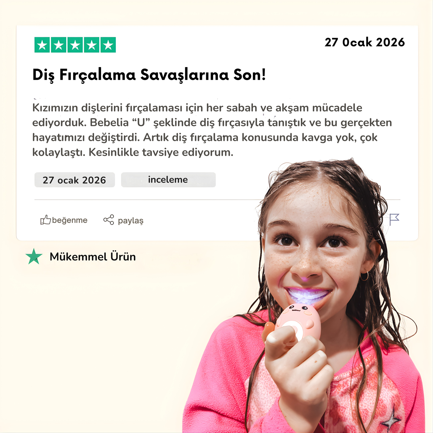 Titreşimli Çocuk Diş Fırçası