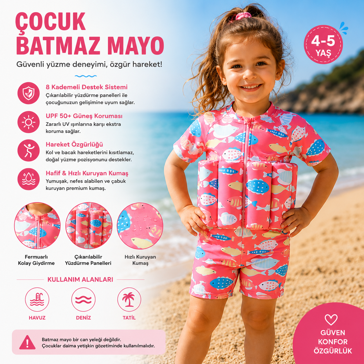 Çocuk Batmaz Mayo