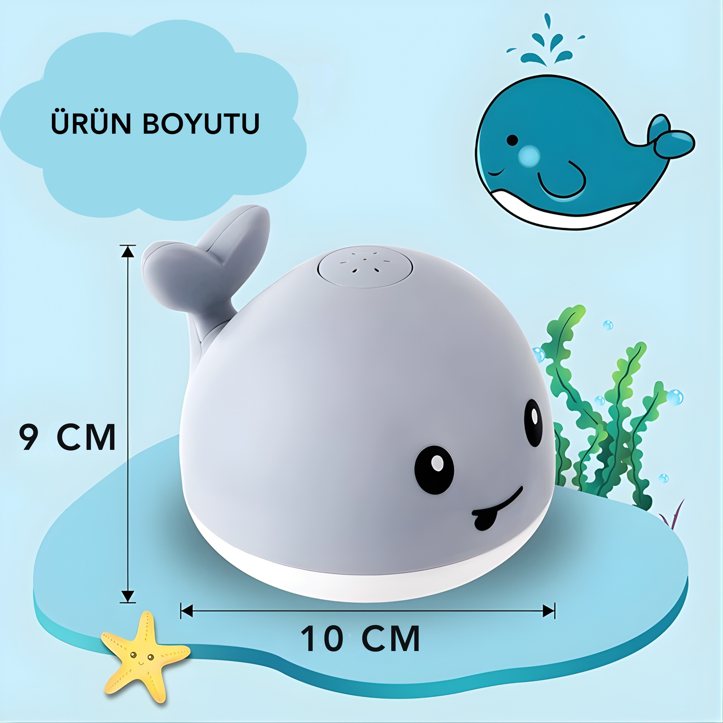 Işıklı Balina Su Oyuncağı
