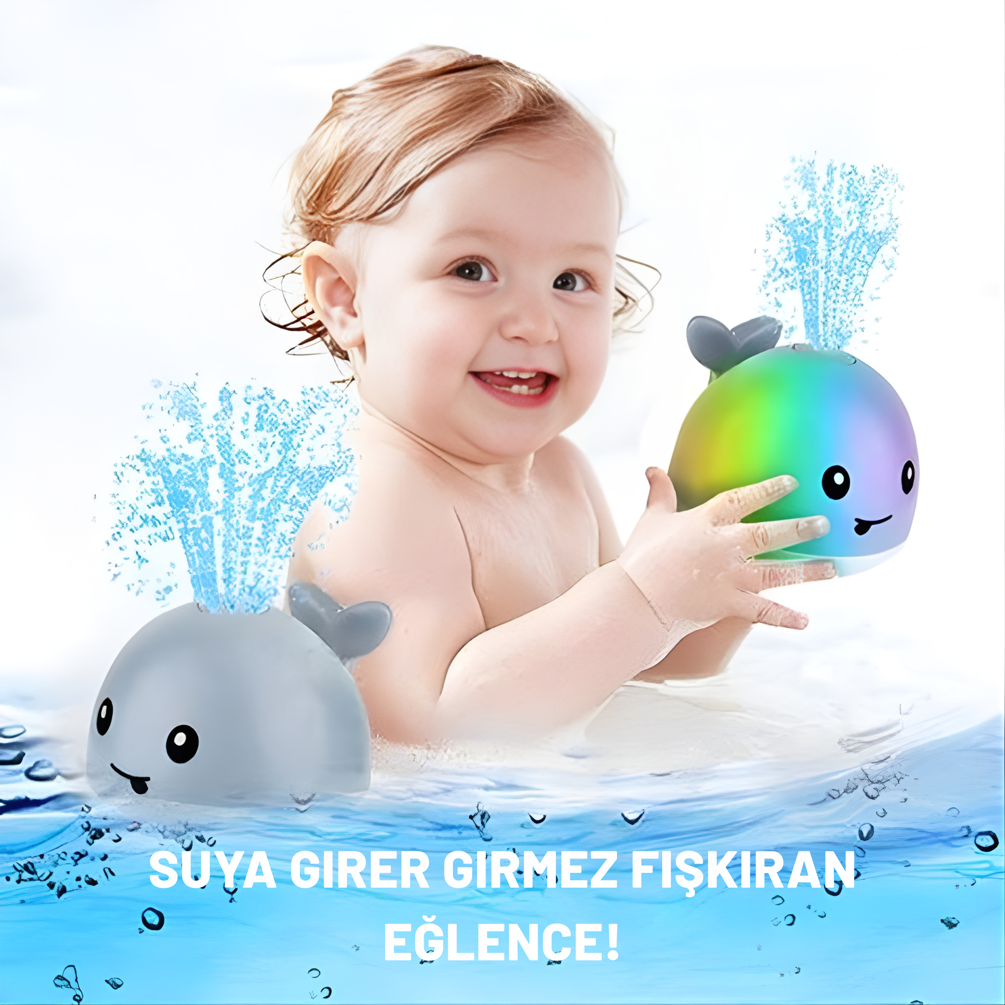Işıklı Balina Su Oyuncağı